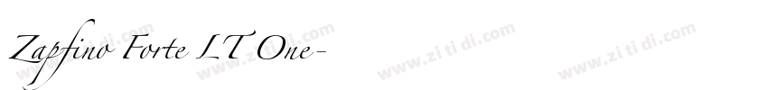 Zapfino Forte LT One字体转换